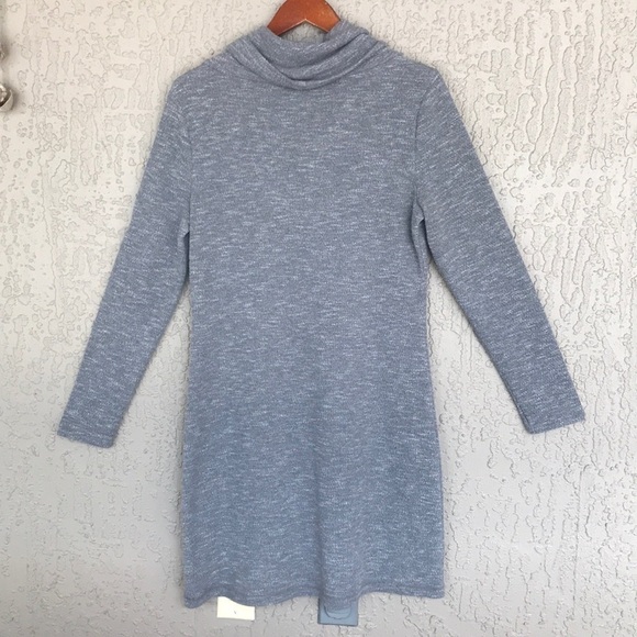 Loft Outlet‎ Gray Cowl Neck Long Sleeve Dress - Picture 3 of 7